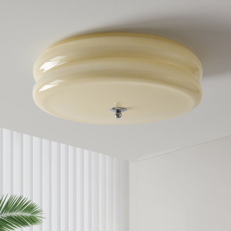 Vintage Glass Flush Mount Ceiling Light