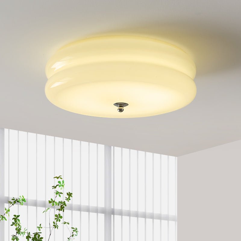 Vintage Glass Flush Mount Ceiling Light