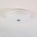 Vintage Glass Flush Mount Ceiling Light
