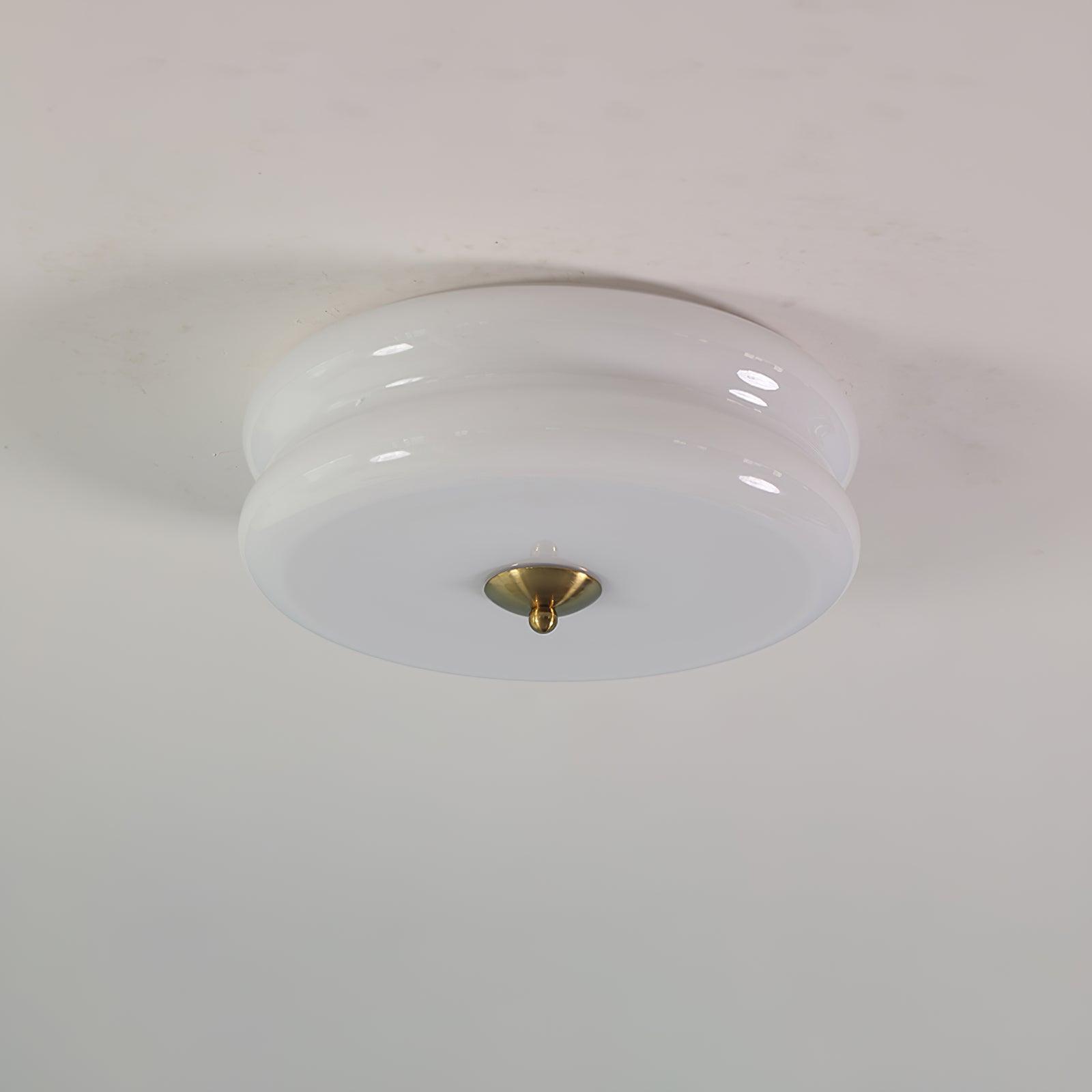 Vintage Glass Flush Mount Ceiling Light