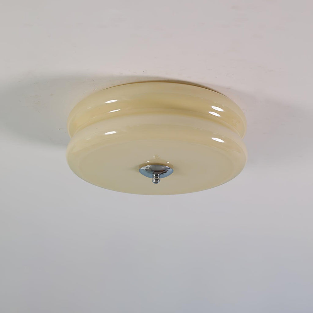 Vintage Glass Flush Mount Ceiling Light