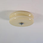 Vintage Glass Flush Mount Ceiling Light