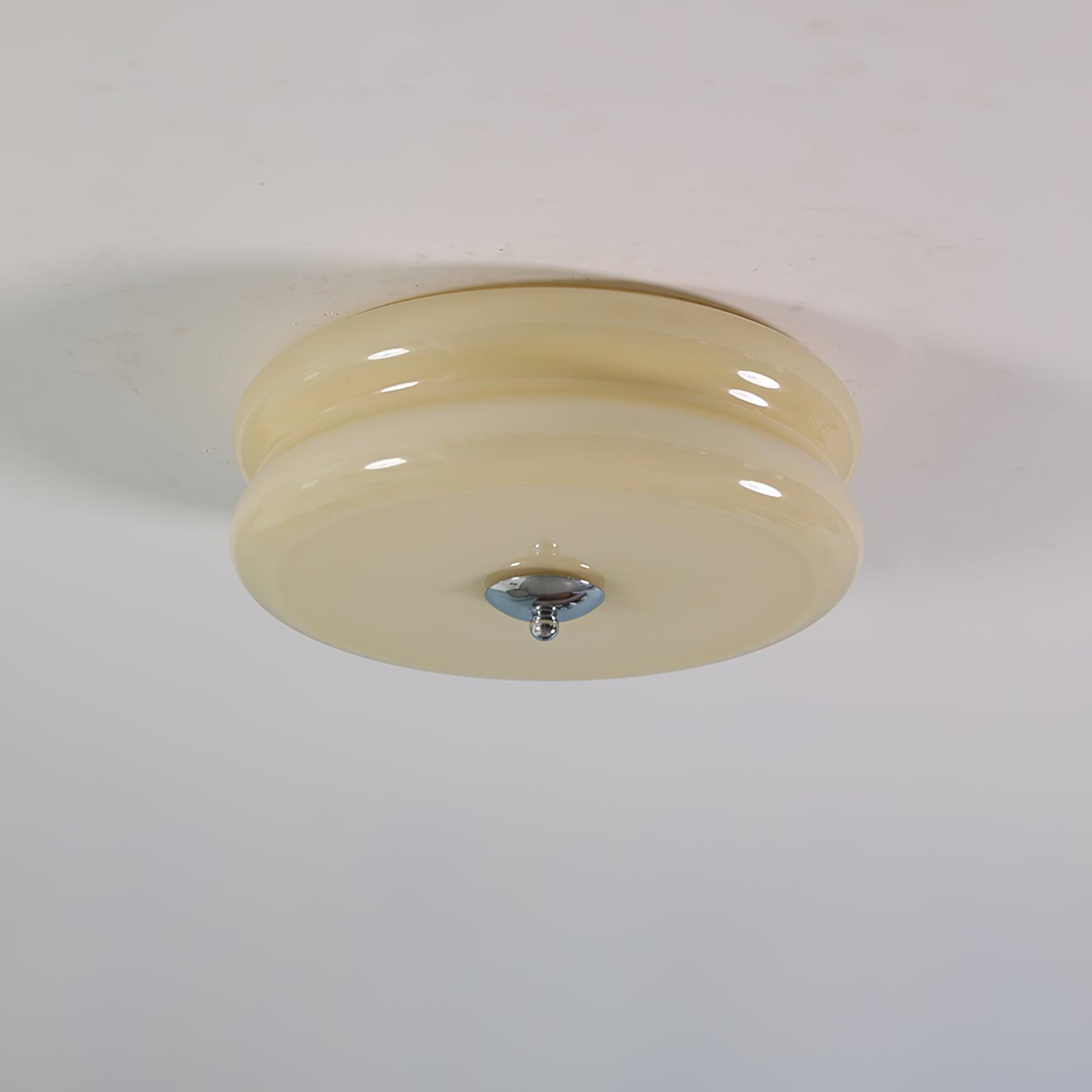 Vintage Glass Flush Mount Ceiling Light