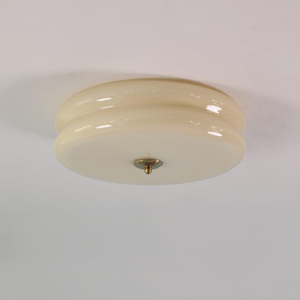 Vintage Glass Flush Mount Ceiling Light