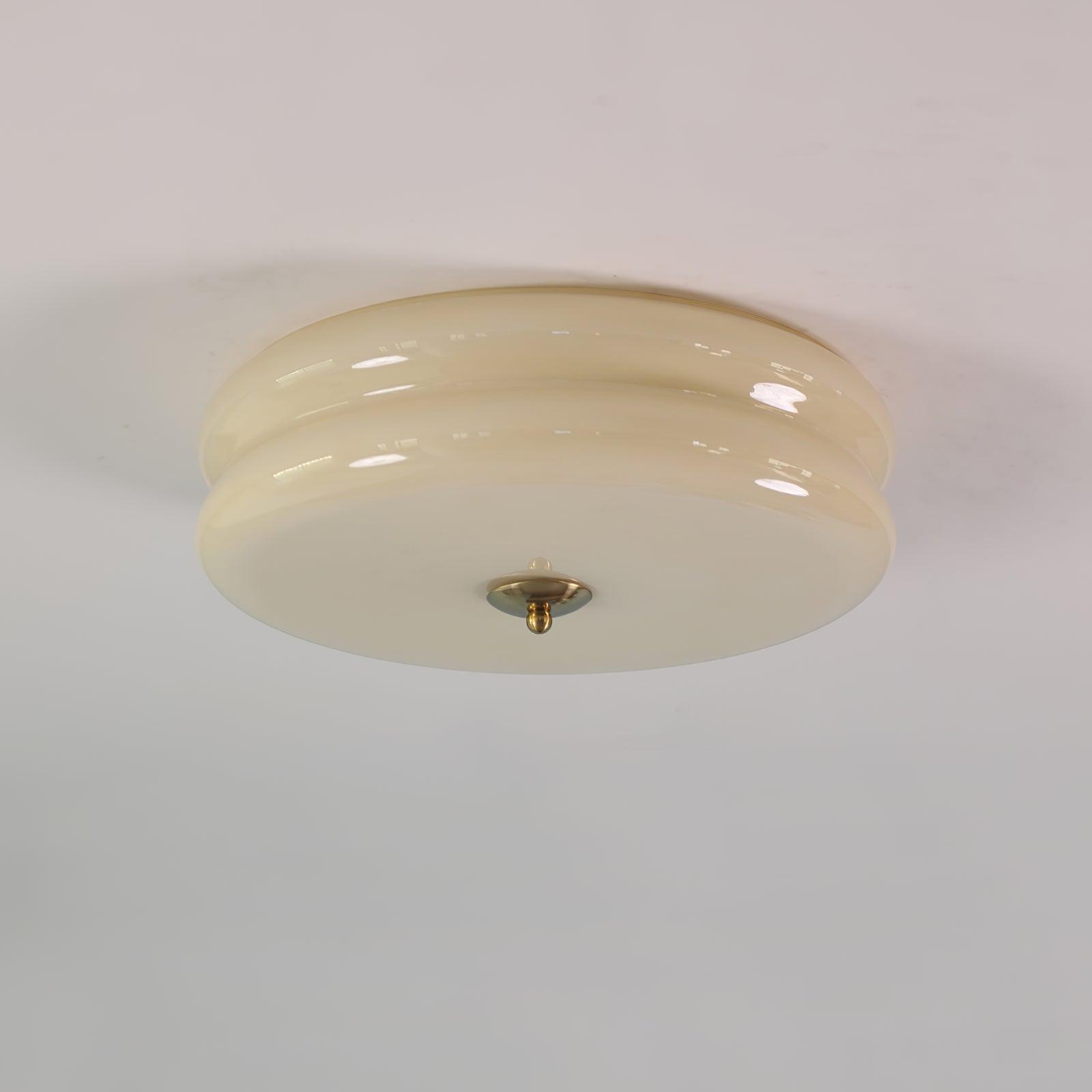 Vintage Glass Flush Mount Ceiling Light