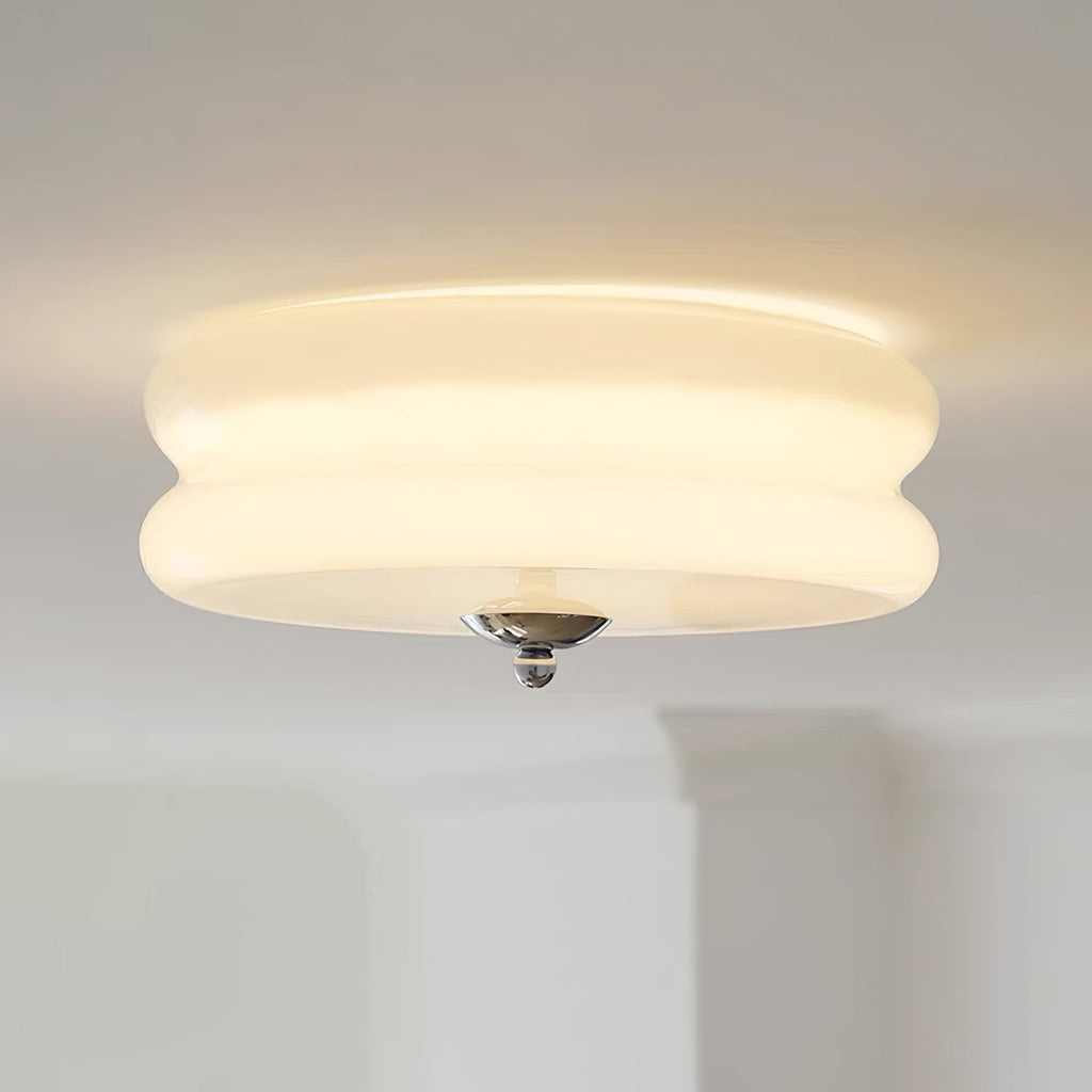 Vintage Glass Flush Mount Ceiling Light
