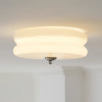 Vintage Glass Flush Mount Ceiling Light