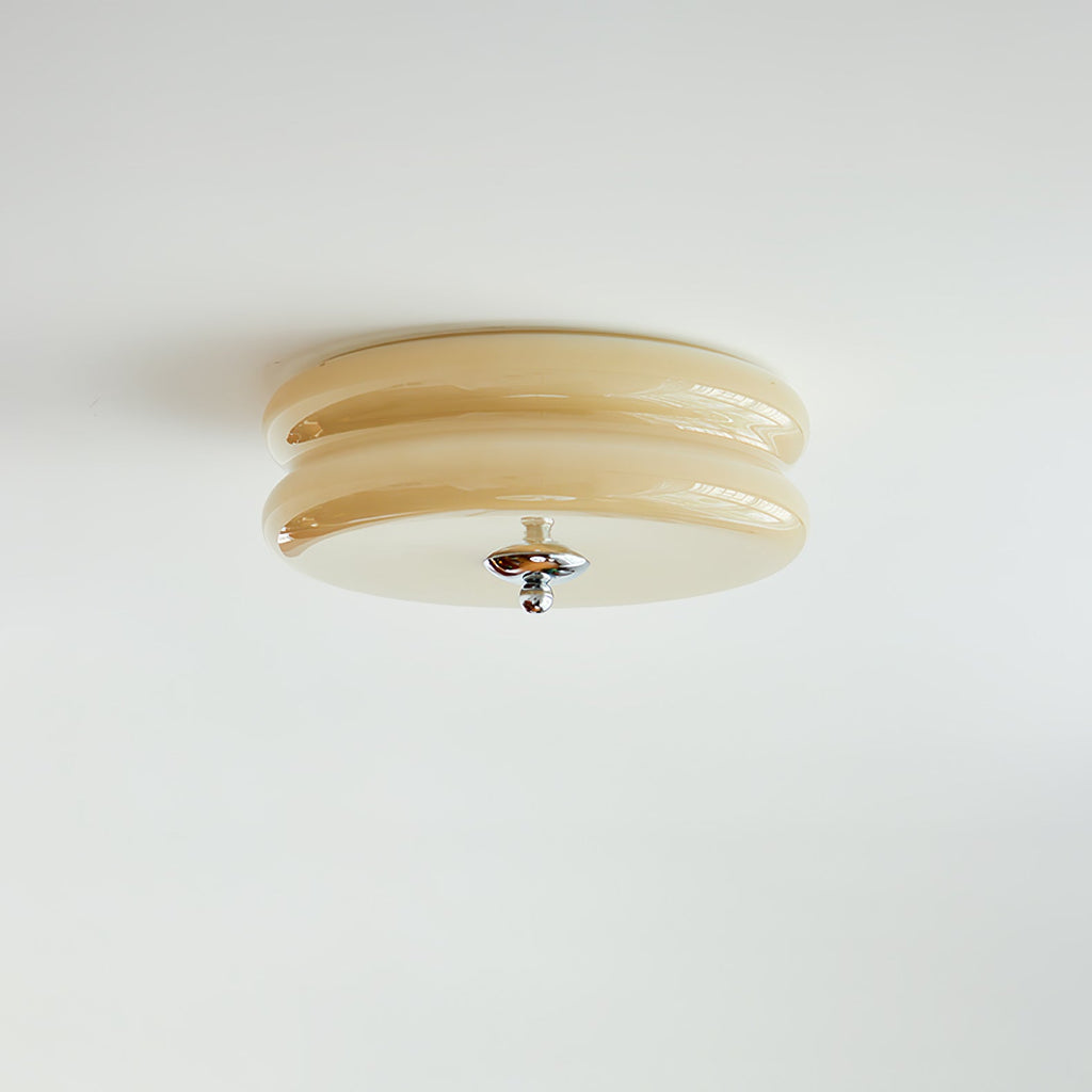 Vintage Glass Flush Mount Ceiling Light