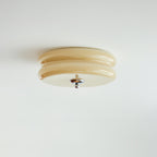 Vintage Glass Flush Mount Ceiling Light