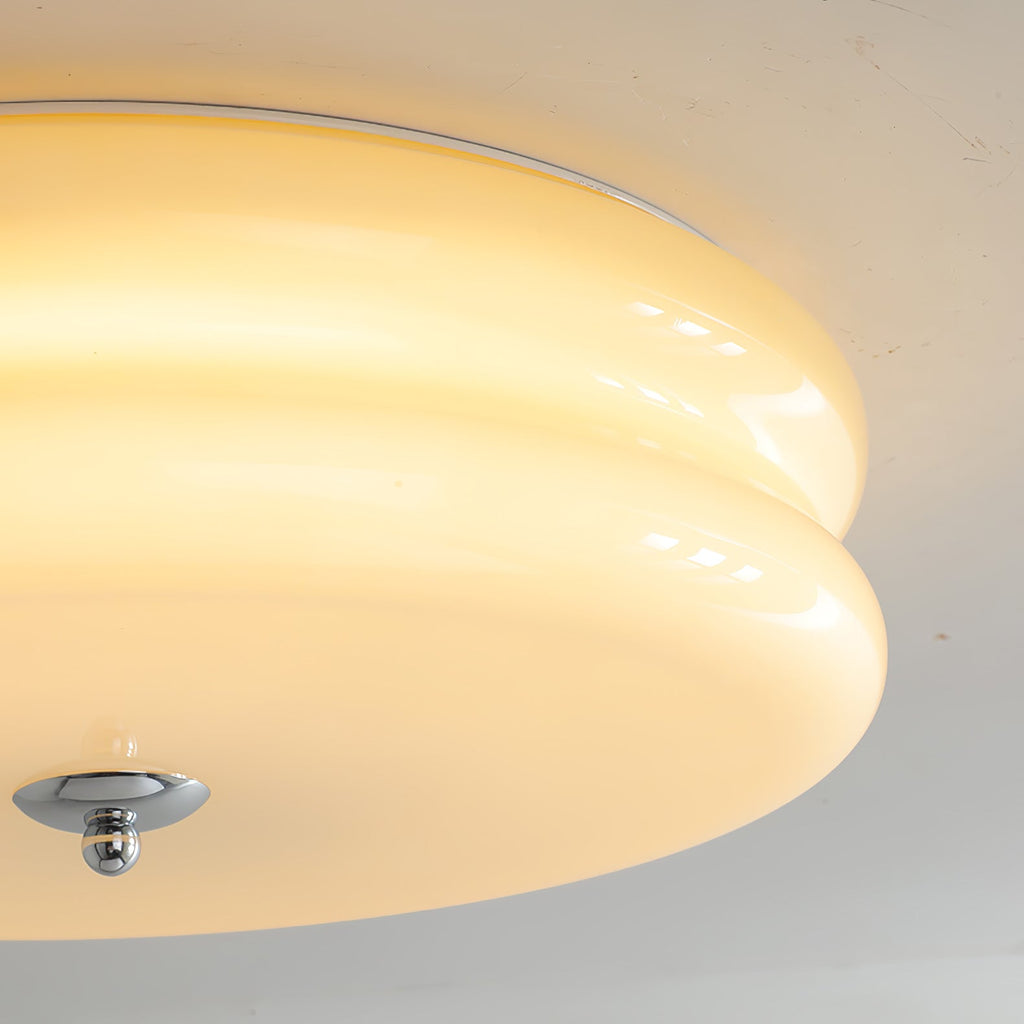 Vintage Glass Flush Mount Ceiling Light
