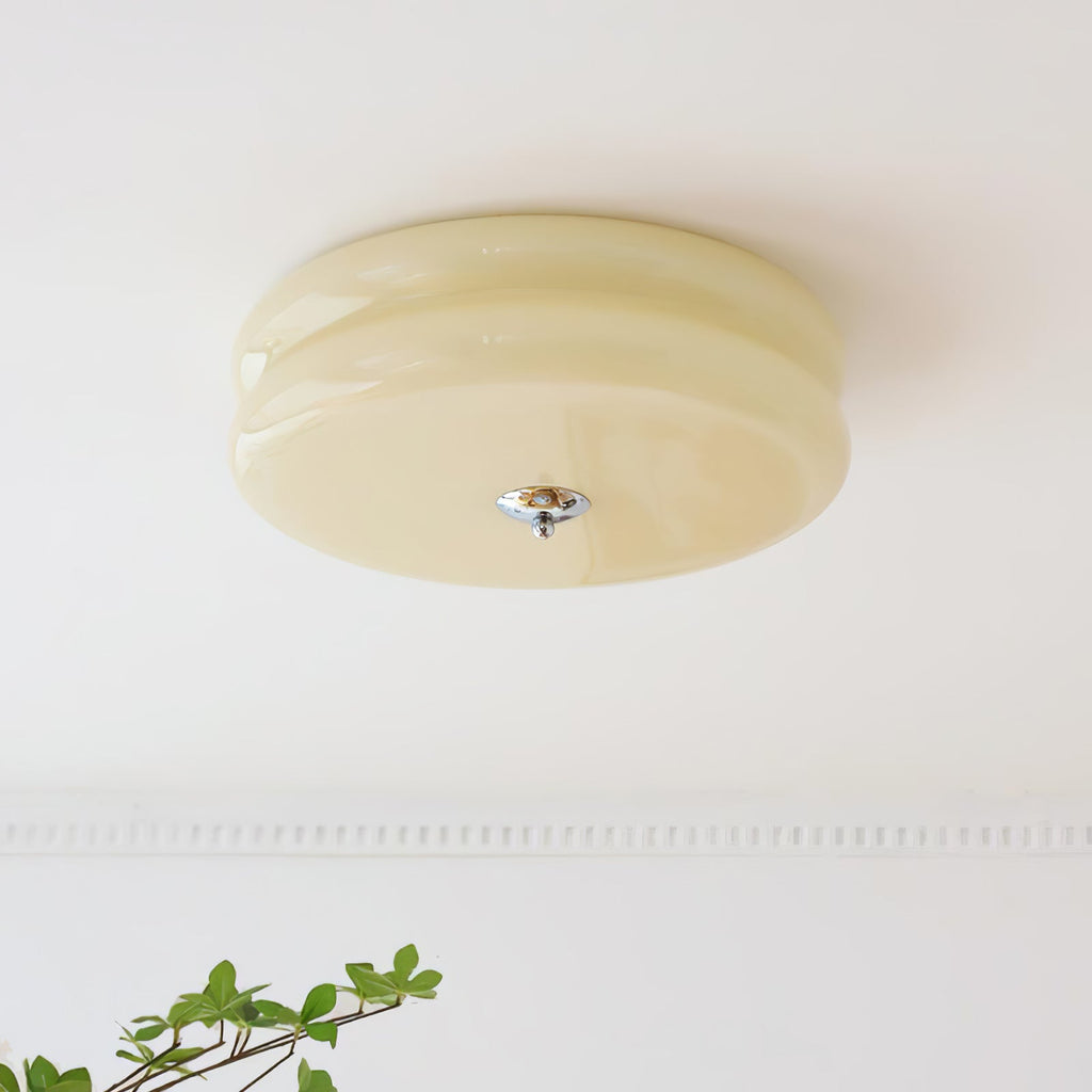 Vintage Glass Flush Mount Ceiling Light