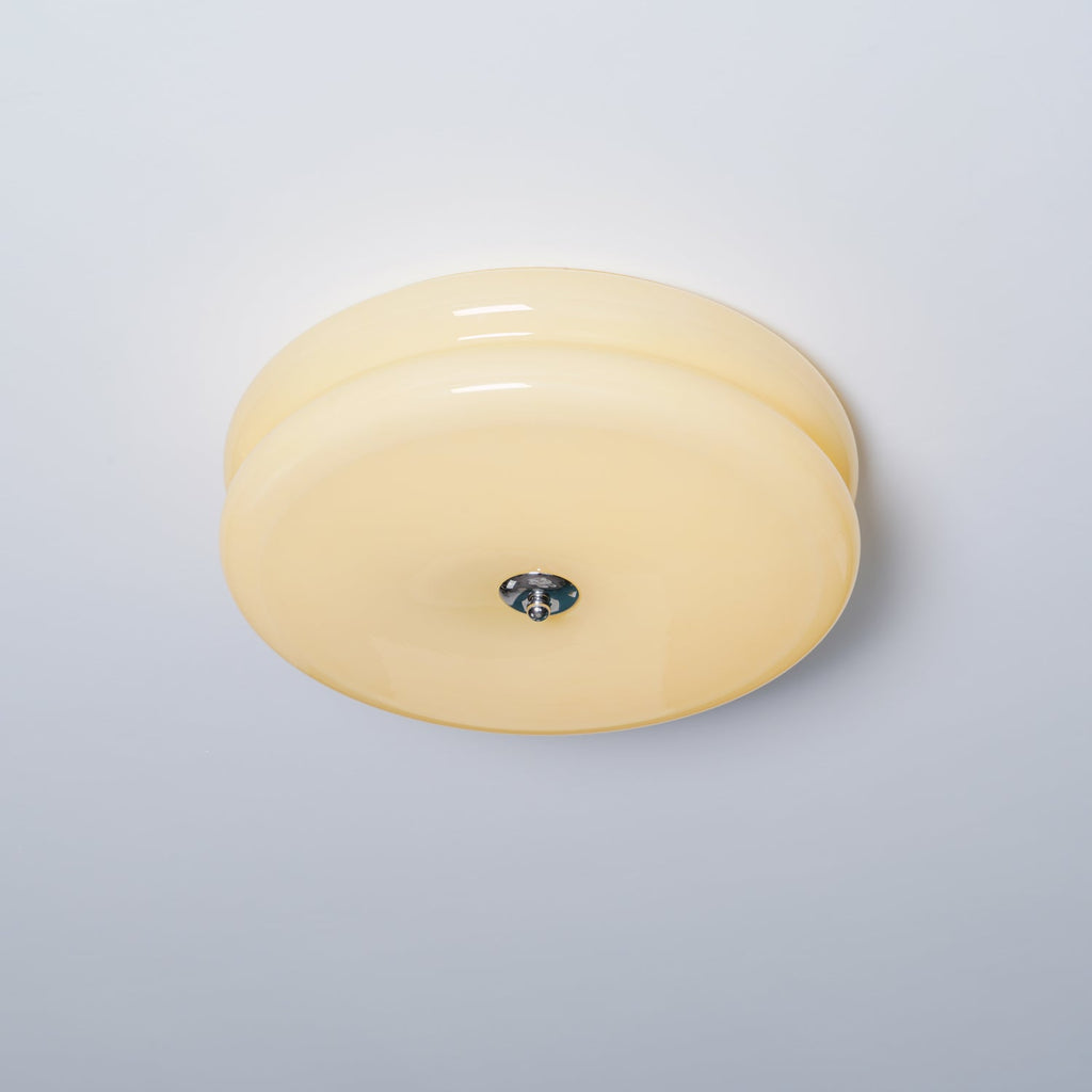 Vintage Glass Flush Mount Ceiling Light