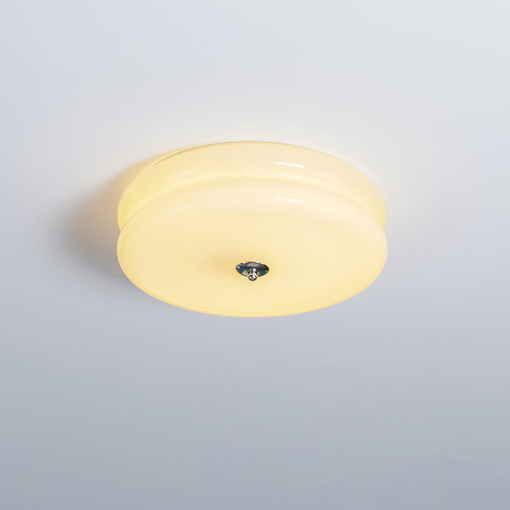 Vintage Glass Flush Mount Ceiling Light