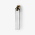 Art Glass Tube Wall Sconce with Brass Wall Mount