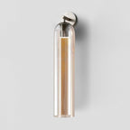 Art Glass Tube Wall Sconce with Brass Wall Mount