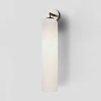 Art Glass Tube Wall Sconce with Brass Wall Mount