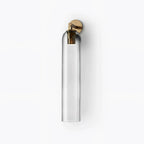Art Glass Tube Wall Sconce with Brass Wall Mount