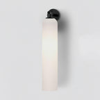 Art Glass Tube Wall Sconce with Brass Wall Mount
