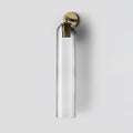 Art Glass Tube Wall Sconce with Brass Wall Mount