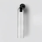 Art Glass Tube Wall Sconce with Brass Wall Mount