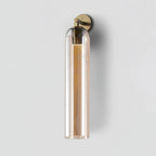 Art Glass Tube Wall Sconce with Brass Wall Mount