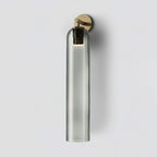 Art Glass Tube Wall Sconce with Brass Wall Mount