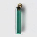 Art Glass Tube Wall Sconce with Brass Wall Mount