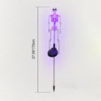 Halloween Skeleton Solar Stake Light Waterproof LED Outdoor Ground Skeleton Lamp Plastic Landscape Light for Yard Garden and Pathway Decoration
