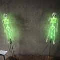 Halloween Skeleton Solar Stake Light Waterproof LED Outdoor Ground Skeleton Lamp Plastic Landscape Light for Yard Garden and Pathway Decoration