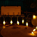 Halloween Ghost String Lights Copper Wire LED Decorative String Light with Ghost Shaped Shades for Outdoor Yard and Party Decoration