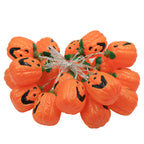 Halloween Pumpkin String Lights USB Powered LED Jack-O-Lantern Light String with Remote Control for Outdoor Party Porch and Bedroom
