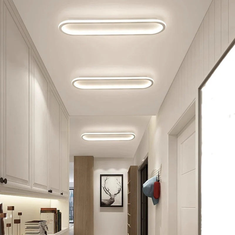 Modern Oval Flush Mount Ceiling Light