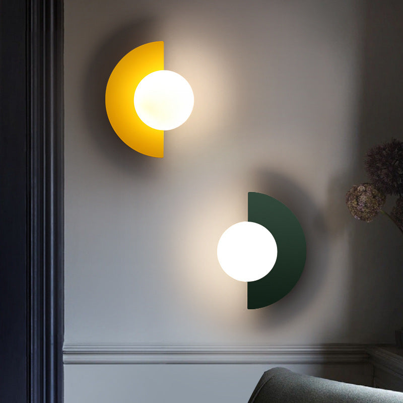Modern Metal Wall Sconce With Selectable LED Light in Dark Green — Harbor Light Co.