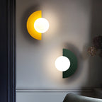 Modern Metal Wall Sconce With Selectable LED Light in Dark Green — Harbor Light Co.