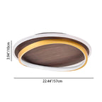 Modern Wood Flush Mount Ceiling Light With Remote Dimming — Harbor Light Co.