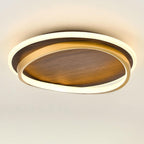 Modern Wood Flush Mount Ceiling Light With Remote Dimming — Harbor Light Co.
