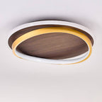 Modern Wood Flush Mount Ceiling Light With Remote Dimming — Harbor Light Co.