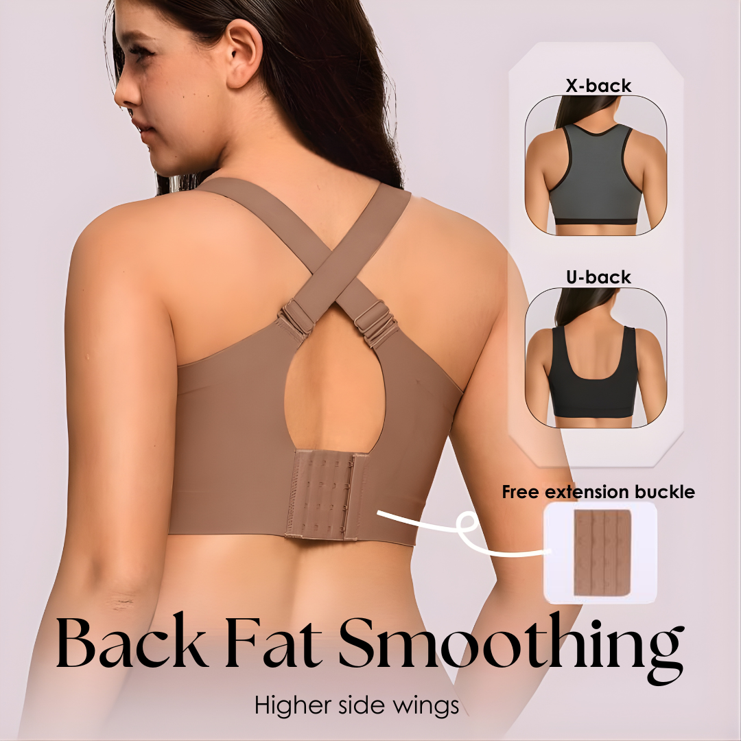 Wirefree Full Coverage Bra with Jelly Strip Support and Wide Straps