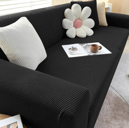 Non-Slip Jacquard Sofa Cover Stretch Couch Slipcover Machine Washable Pet-Friendly Furniture Protector for Living Room