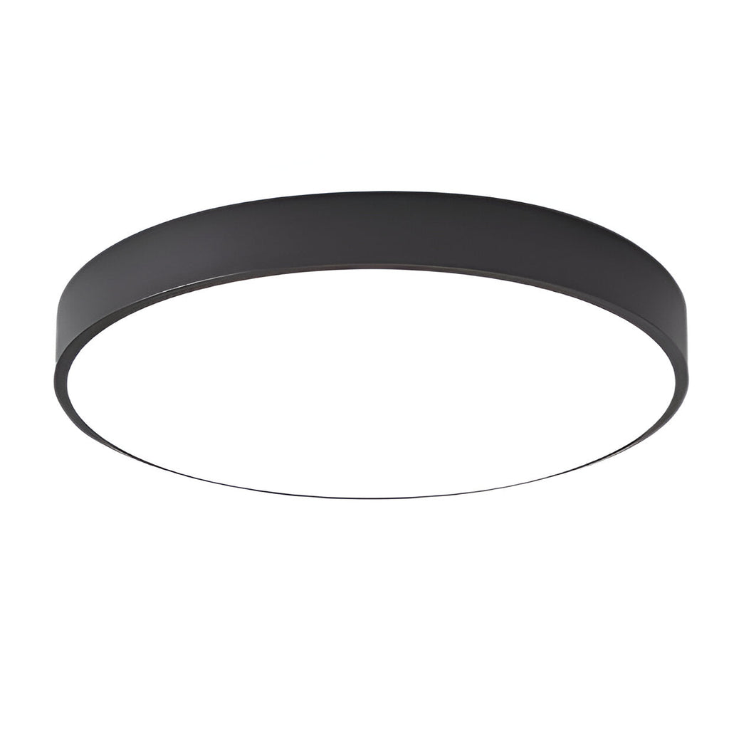 Modern Round Flush Mount Ceiling Light with Slim Frame