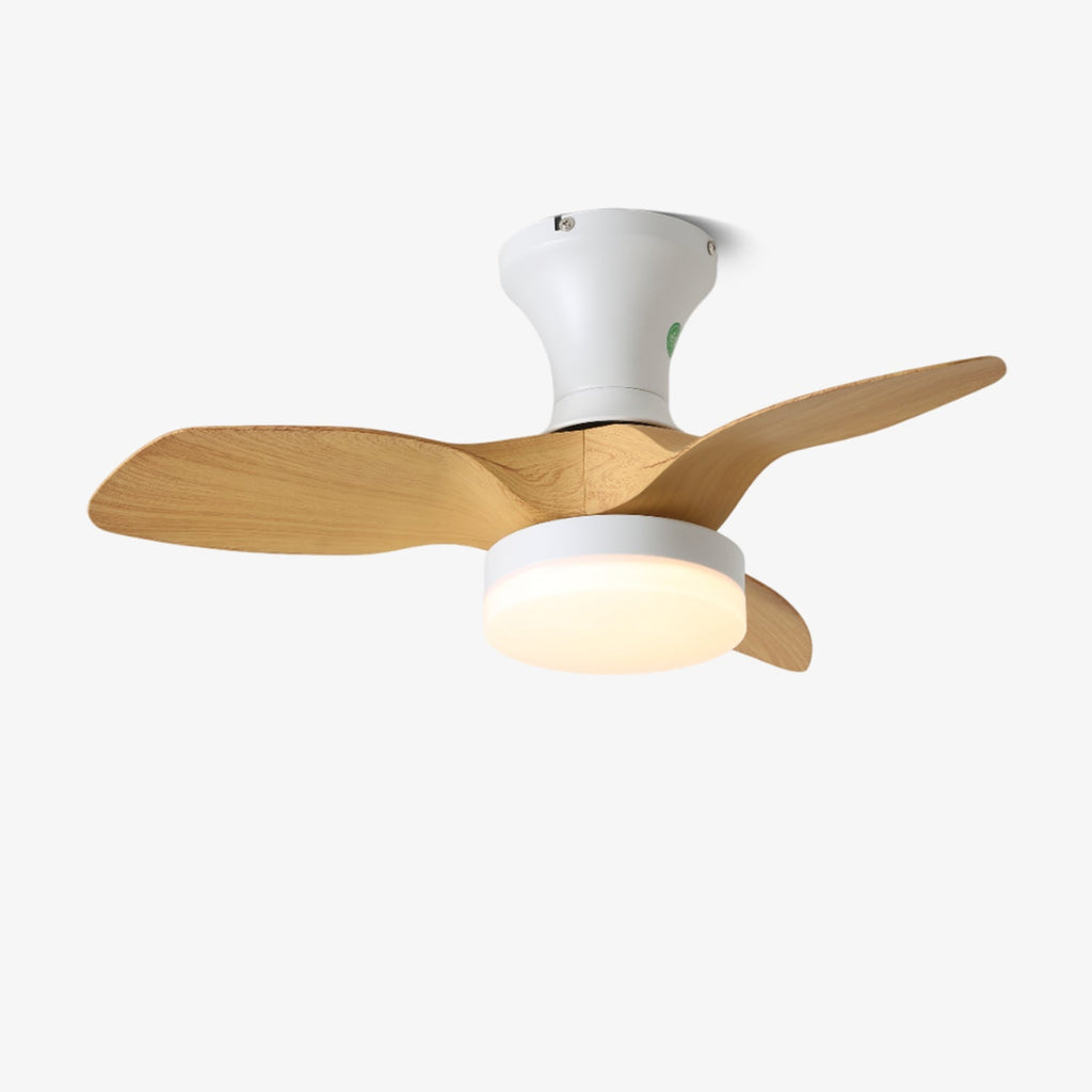 Modern 3-Blade Ceiling Fan Light with Remote and Integrated LED