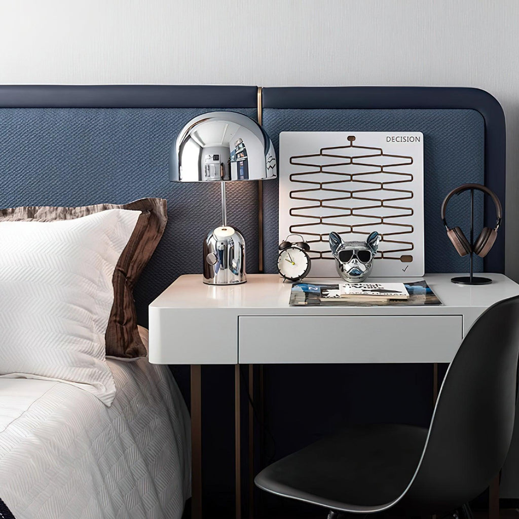 Portable Metal Dome Table Lamp