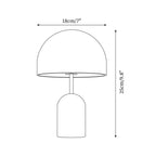 Portable Metal Dome Table Lamp