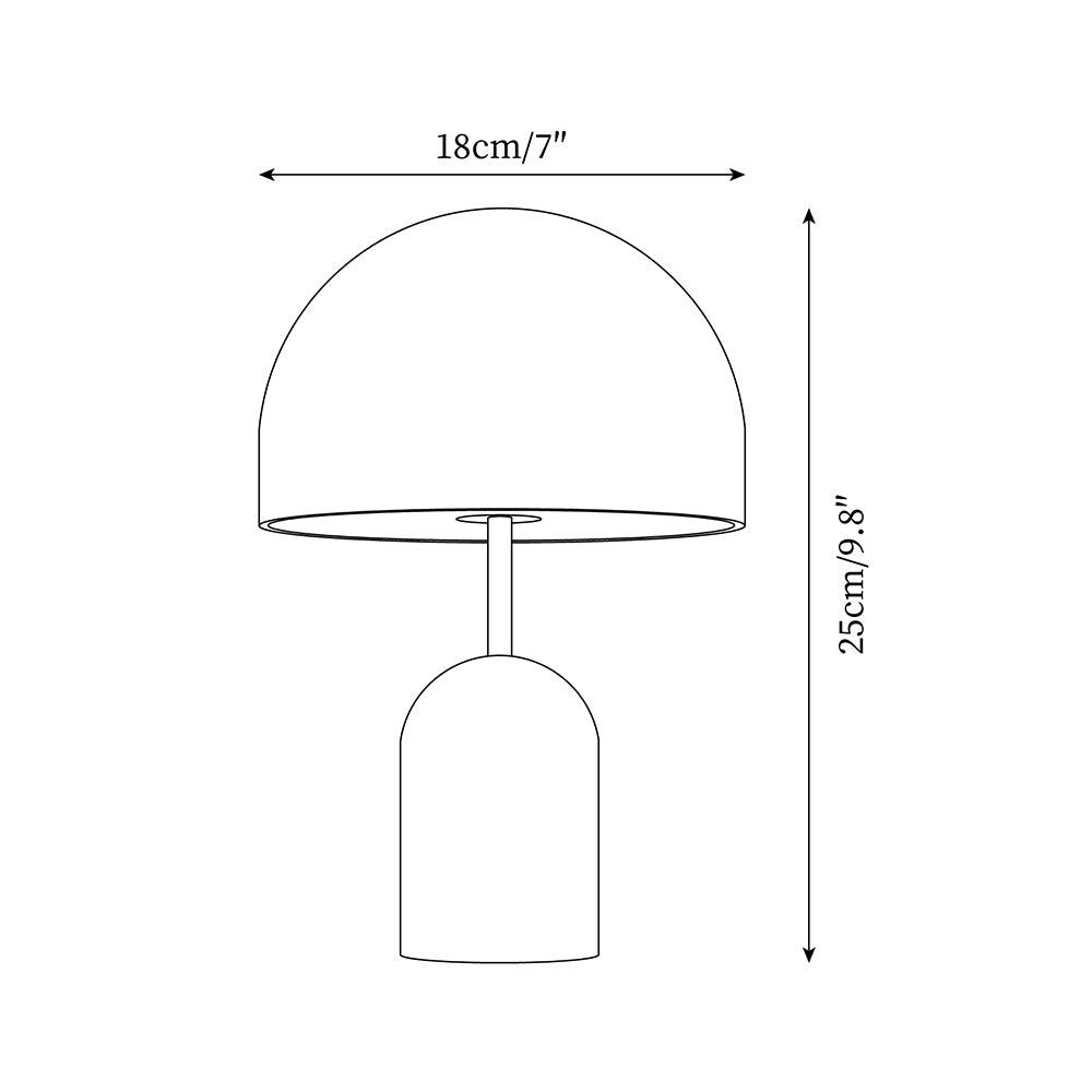 Portable Metal Dome Table Lamp