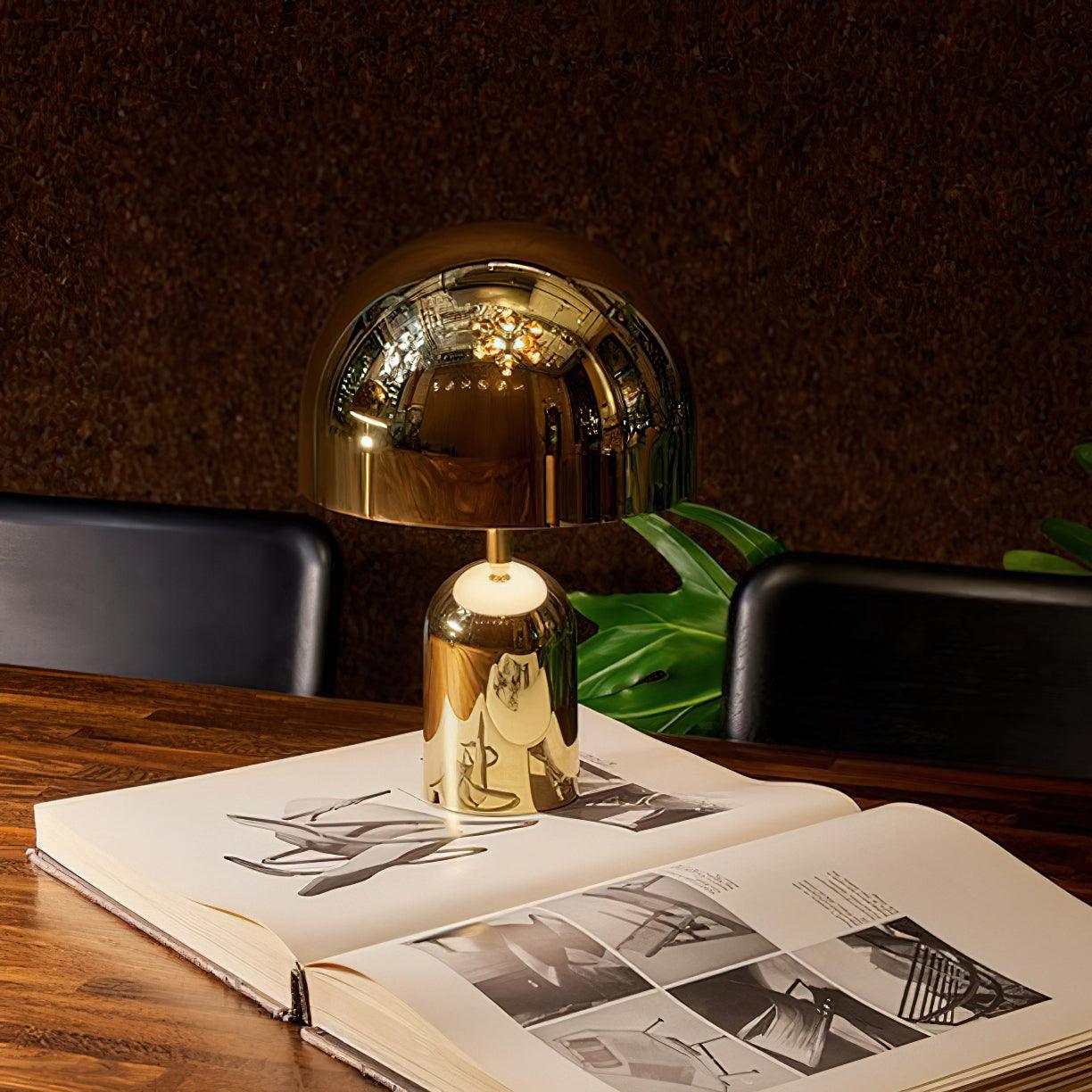 Portable Metal Dome Table Lamp