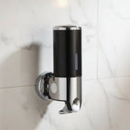 Wall Mounted Soap Dispenser Stainless Steel Shampoo and Body Wash Dispenser for Shower and Bathroom Refillable Liquid Soap Pump