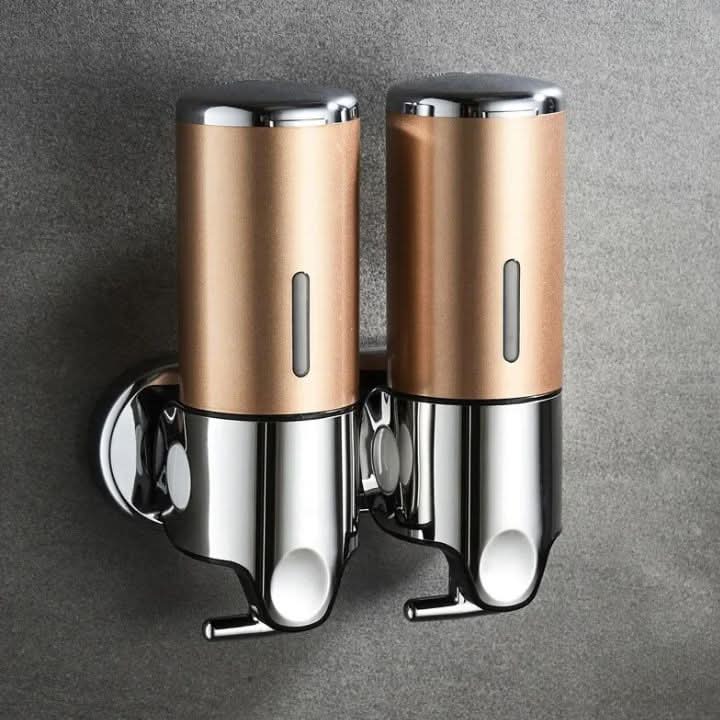 Wall Mounted Soap Dispenser Stainless Steel Shampoo and Body Wash Dispenser for Shower and Bathroom Refillable Liquid Soap Pump