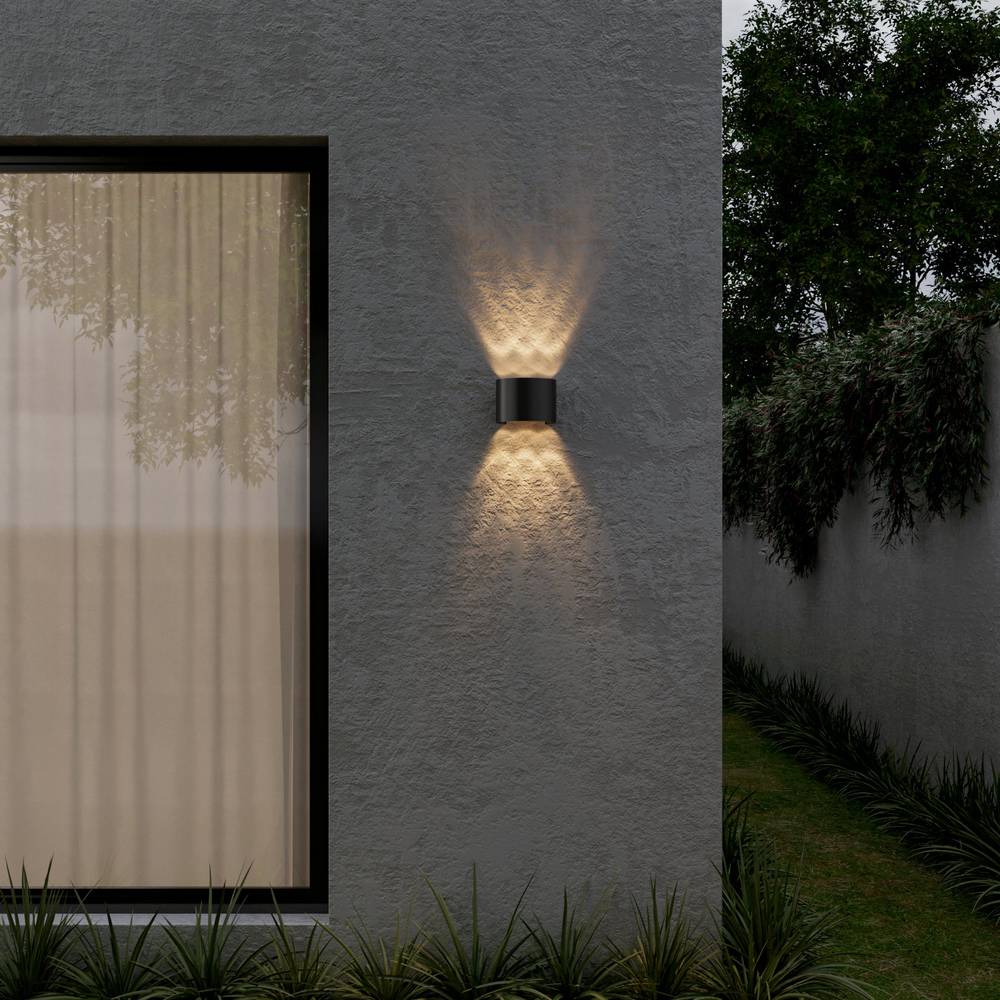 Modern Up Down Wall Sconce with Cube Shade