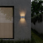 Modern Up Down Wall Sconce with Cube Shade