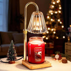 Candle Warmer Lamp Electric Wax Melting Table Light with Dimmer and Timer Flameless Fragrance Lamp for Jar Candles